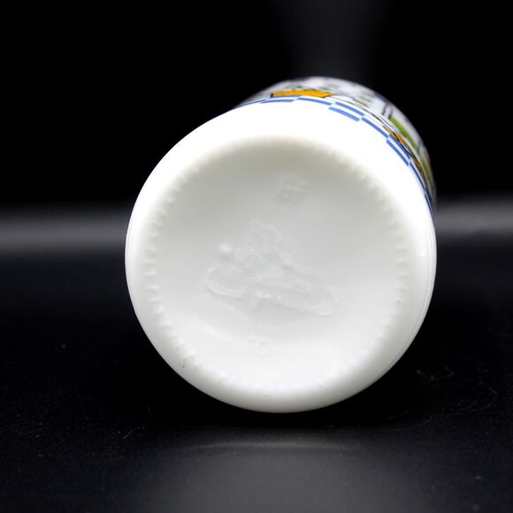 Vintage 1984 Glass Milk Bottle Jug by Alan Wood for Lillian Vernon Made in Italy - Picture 8 of 9